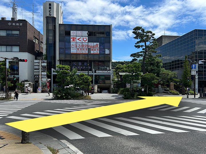 鎌倉駅から徒歩の道順3